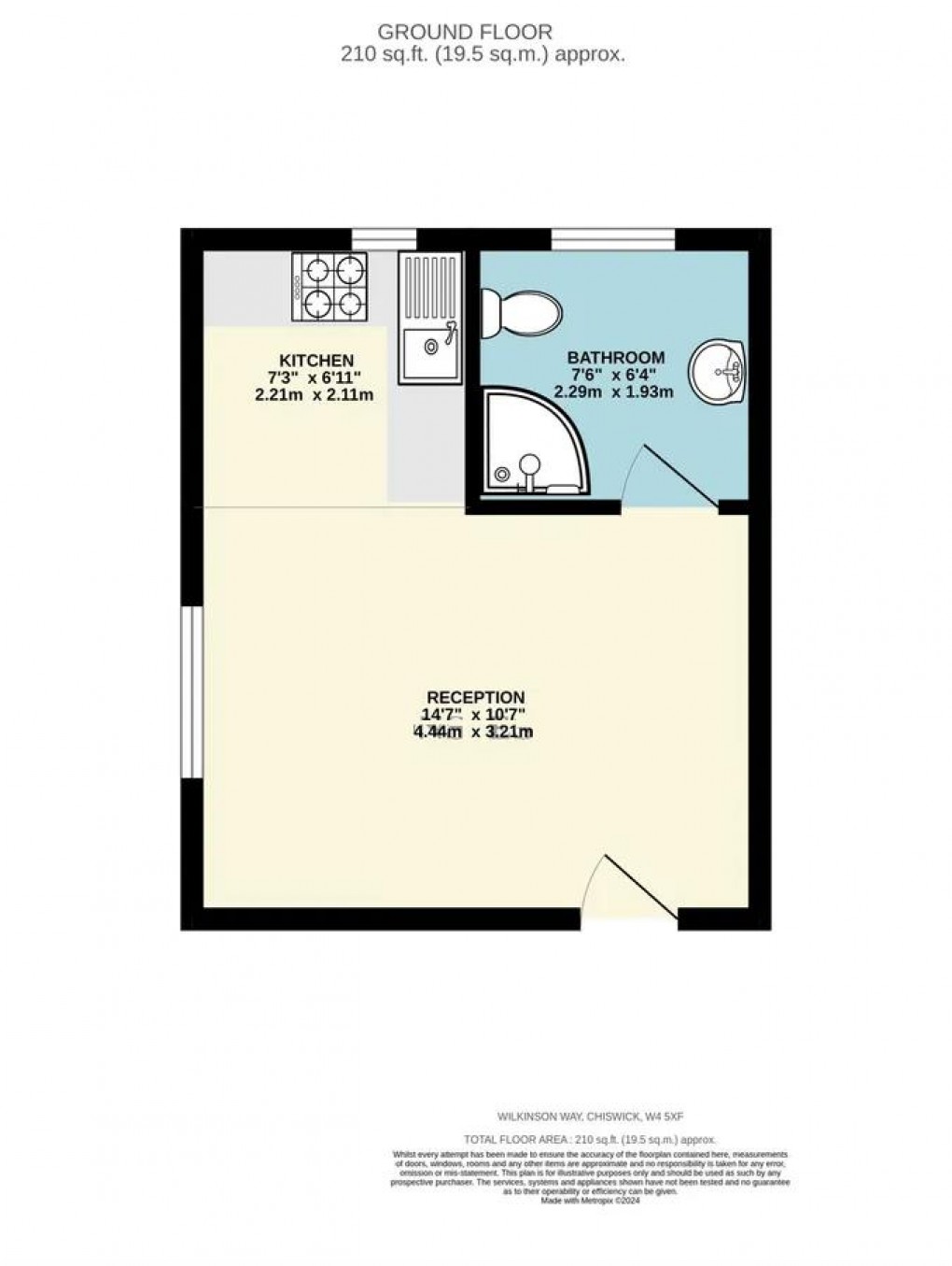 Floorplan for Wilkinson Way, London