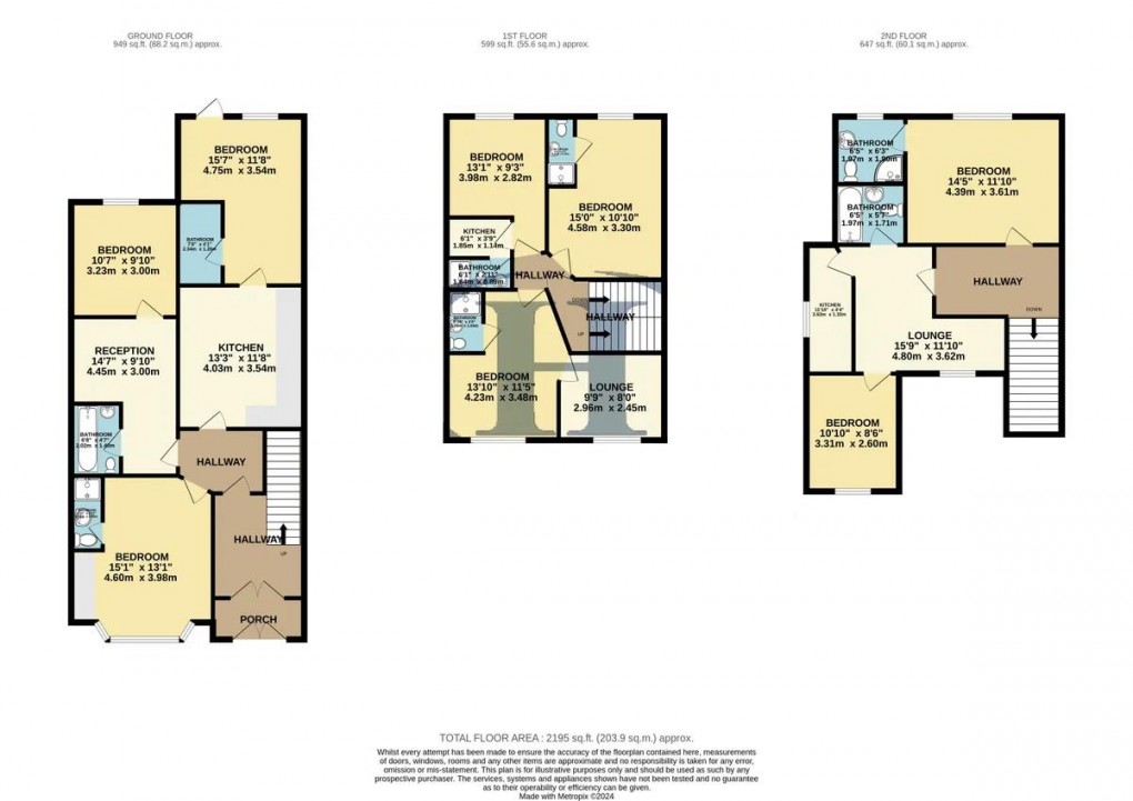 Floorplan for Craven Avenue, London
