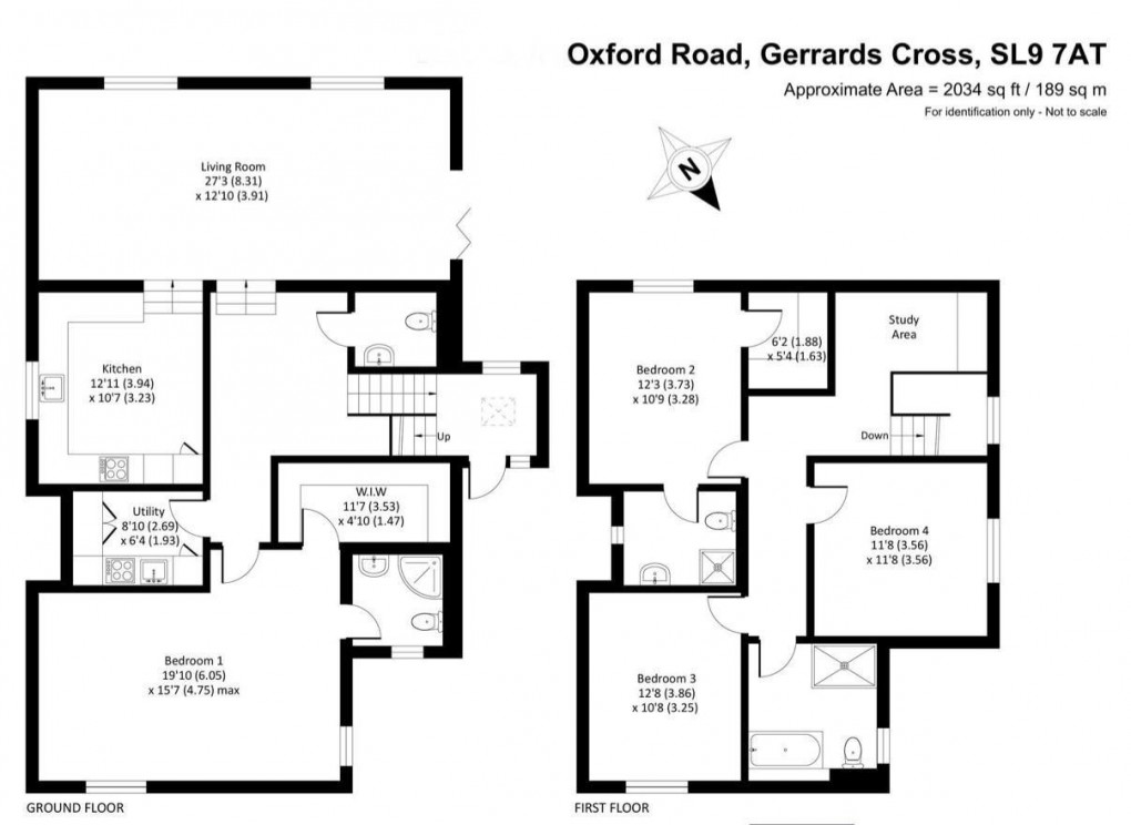 Floorplan for Phoenix close, Gerrads Cross