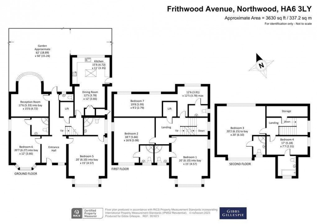 Floorplan for Frithwood Avenue, Northwood