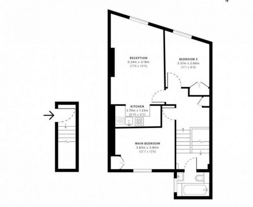 Floorplan for Lillie Road, London
