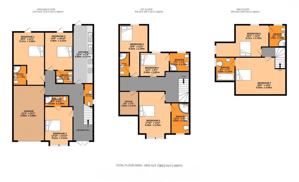 Floorplan for Woodland Road, Southall, UB1