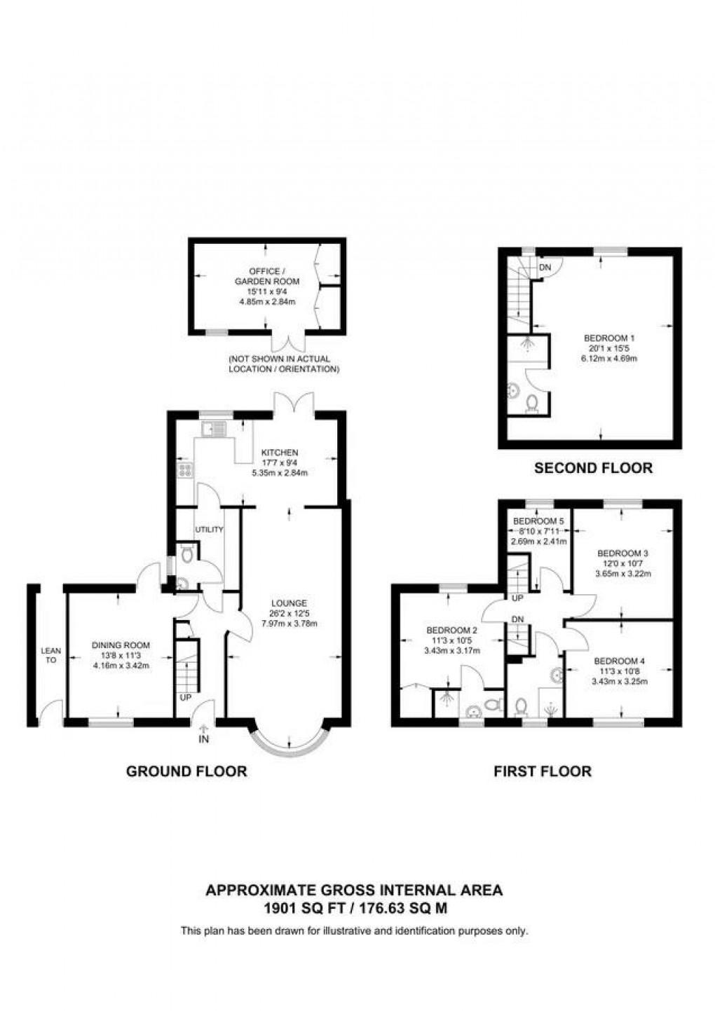 Floorplan for Gammons Lane, Watford, WD24