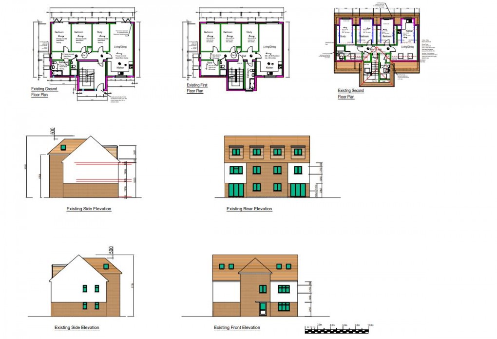Floorplan for 2x3bed 1x4bed, St Peters Road, Uxbridge,