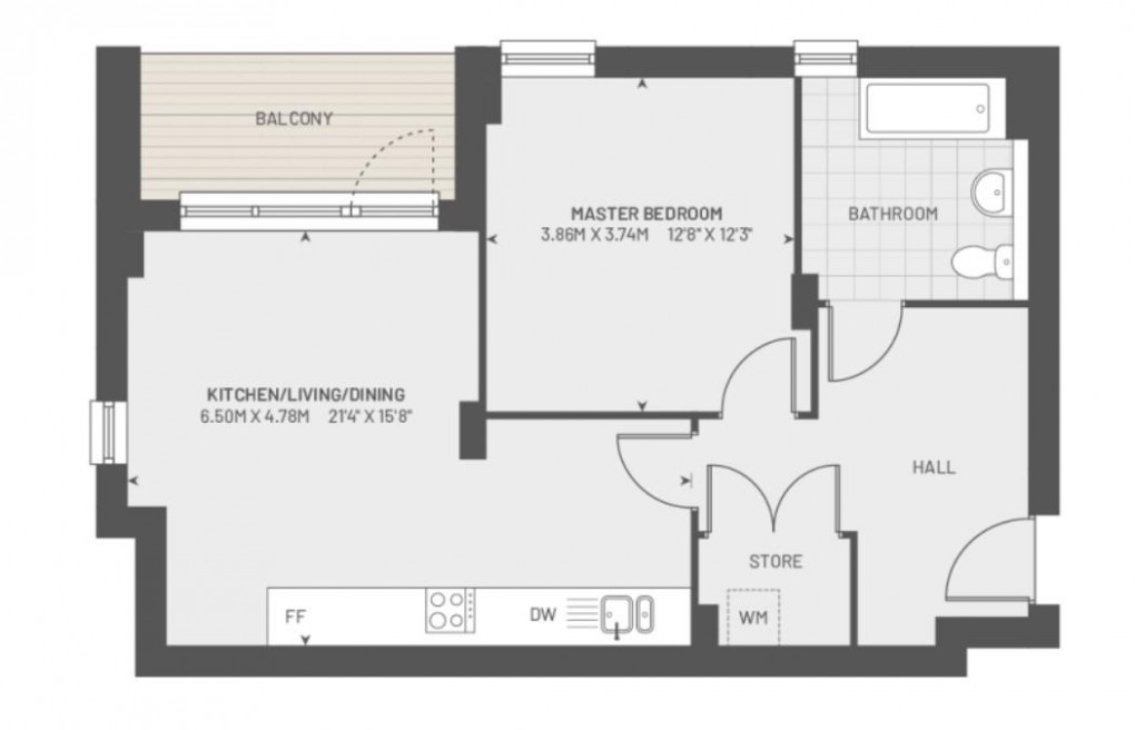 Floorplan for Mortise House, Hayes