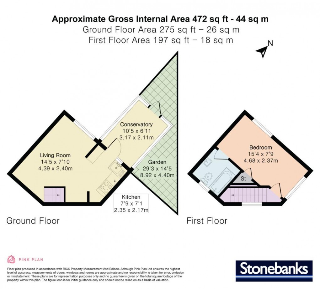 Floorplan for Eastlea Avenue, Watford, WD25 9DG