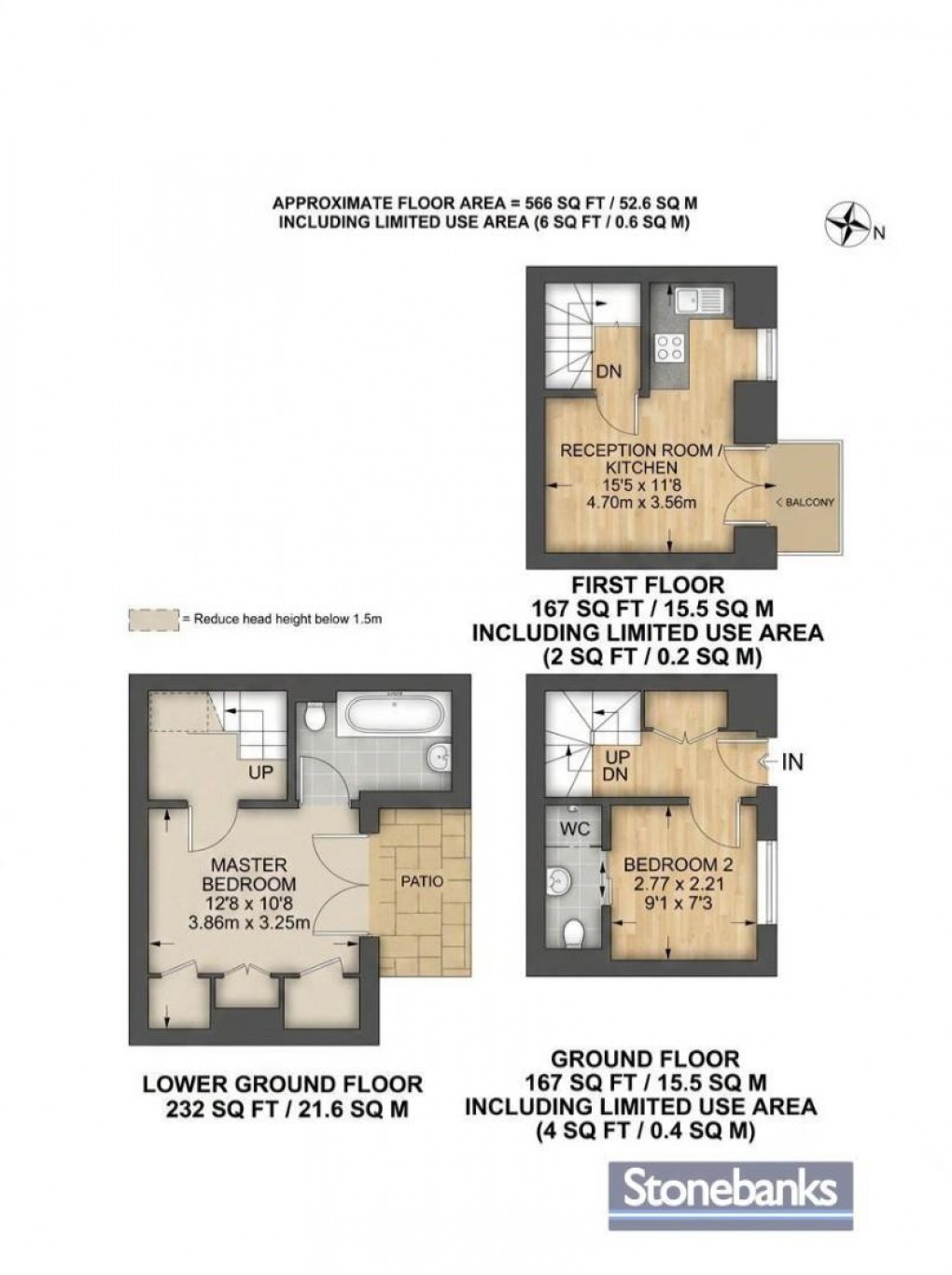 Floorplan for Pirbright Road, London